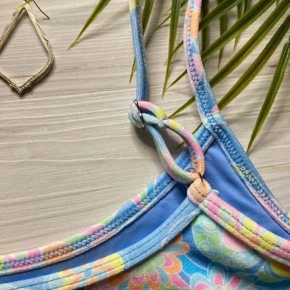 Frankie’s Bikinis Terry Bralette Bikini Top | Skimpy Terry Tia Bikini Bottom - Picture 15 of 16